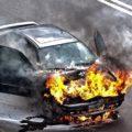 В Одесской области прямо на дороге загорелся автомобиль