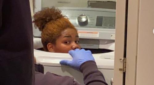 18-летняя девушка застряла в стиральной машине во время игры в прятки на самоизоляции (фото)