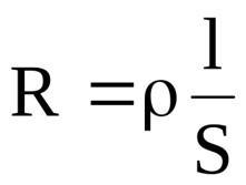 Формула удельного сопротивления