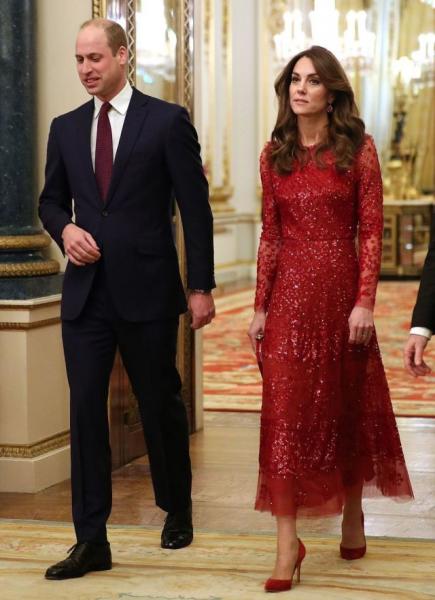 Кейт Миддлтон поддержала мужа на приёме в Букингемском дворце