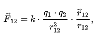 Закон Кулона в векторной форме