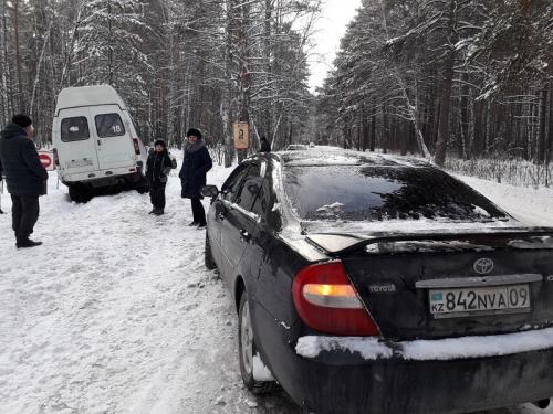 18-я маршрутка улетела в кювет в районе «Сибиряка» в Бердске