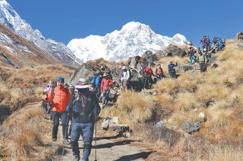Количество иностранных туристов в Непале выросло